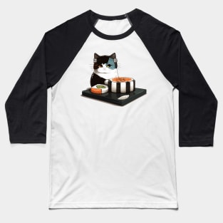 Sushi Cat Baseball T-Shirt